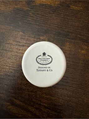 Tiffany & Co. White Enamel Halcyon Days Trinket Box 1995